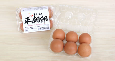 平飼い卵6個入り