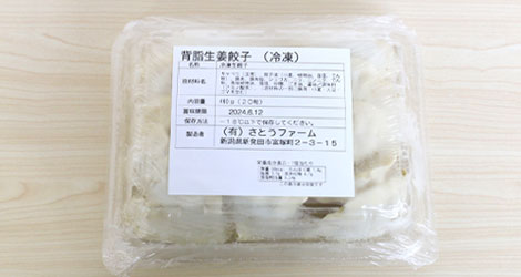 背脂生姜餃子